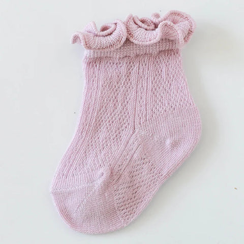 Floral Lace Baby Girl Socks