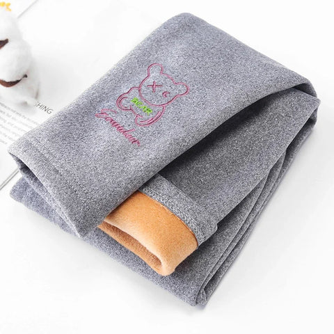 Warm Cotton Velvet Leggings for Girls 2-8 Years