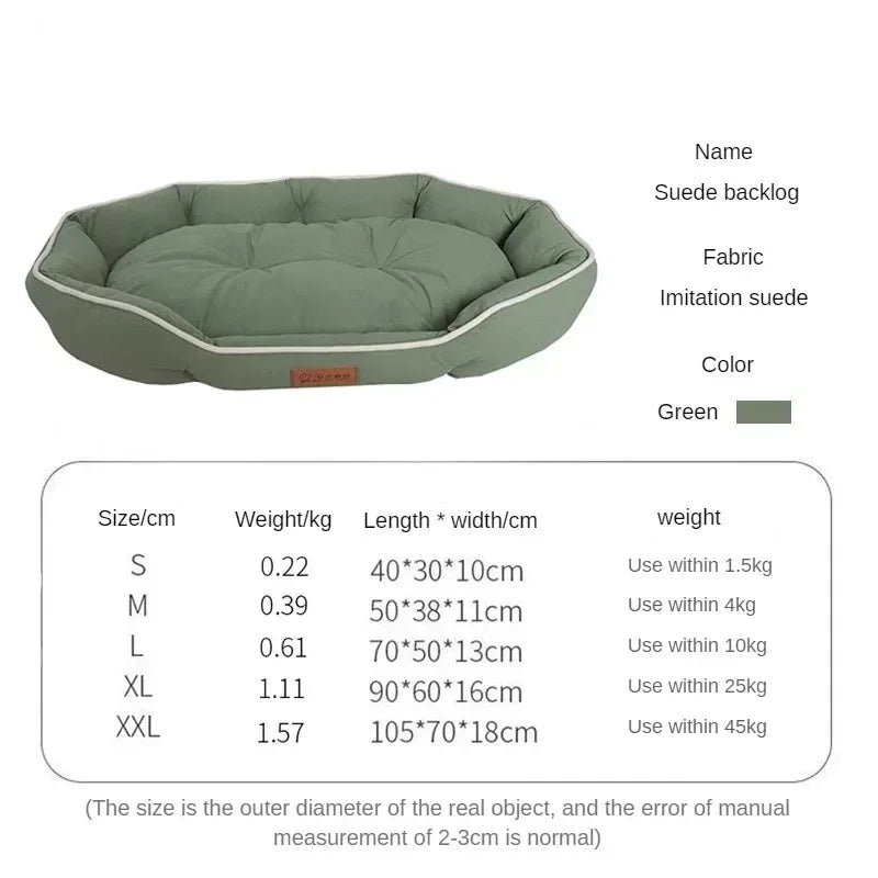 Cozy Dog Sofa Big Bed for Small Breeds - Fluffy Pet Accessory and Cushion