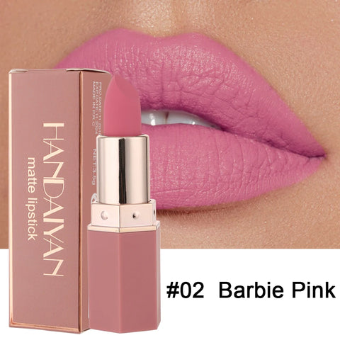 6-Color Matte Lipstick - Long-Lasting Velvet Finish