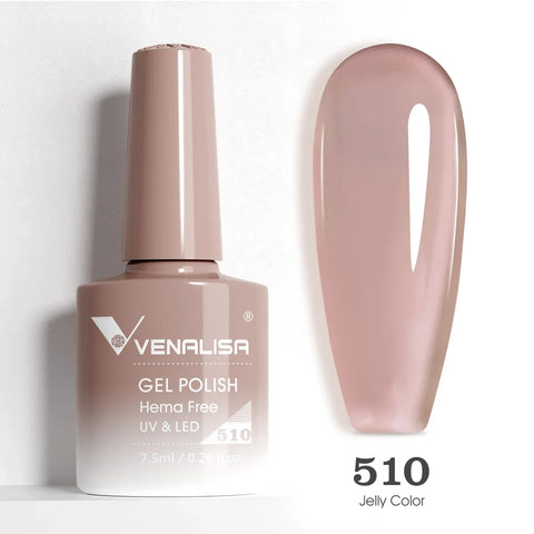 Venalisa VIP5 HEMA FREE Jelly Pink Nude Collection Nail Gel Polish