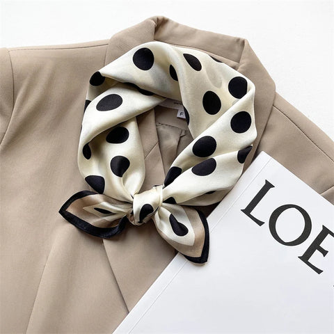 2025 100% Real Silk Scarf - 53cm Square Women's Bandelet