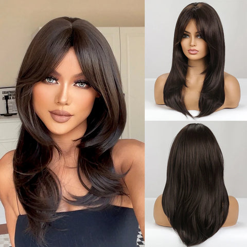 DropShipping EASIHAIR Long Blonde Ombre Synthetic Wigs for Women - Wavy High Density Cosplay Wig
