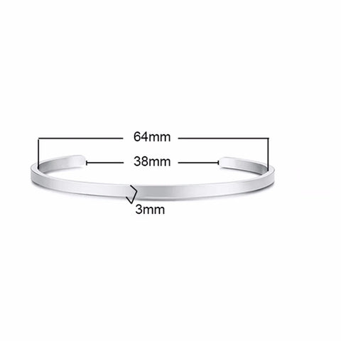 Stylish 3-10MM Cuff Bracelets for Men & Women - Gold, Silver, Black Stainless Steel Bangles