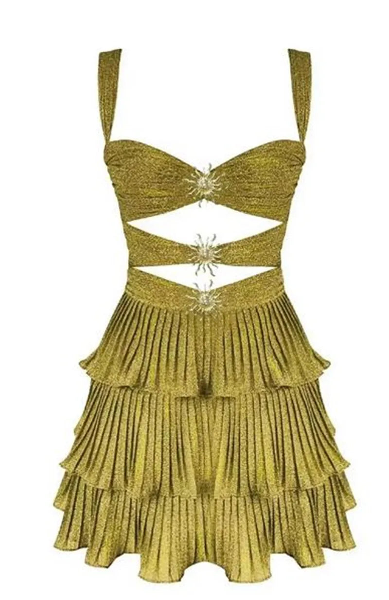 Hirigin Women Sequin Starfish Mini Dress