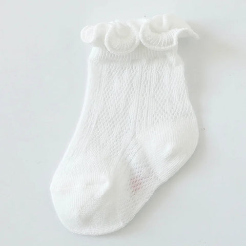 Floral Lace Baby Girl Socks