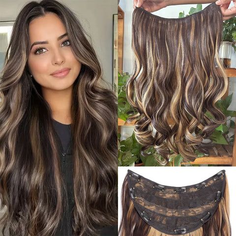 22 Inch U-Shaped Hair Extensions with Clips