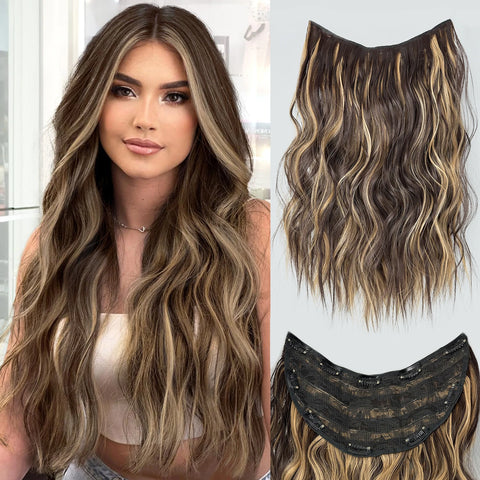 22 Inch U-Shaped Hair Extensions with Clips