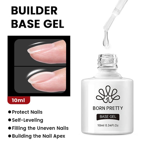BORN PRETTY 10ml Clear Blooms Gel Polish for Marble Nail Art