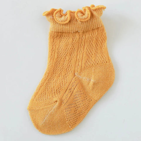 Floral Lace Baby Girl Socks