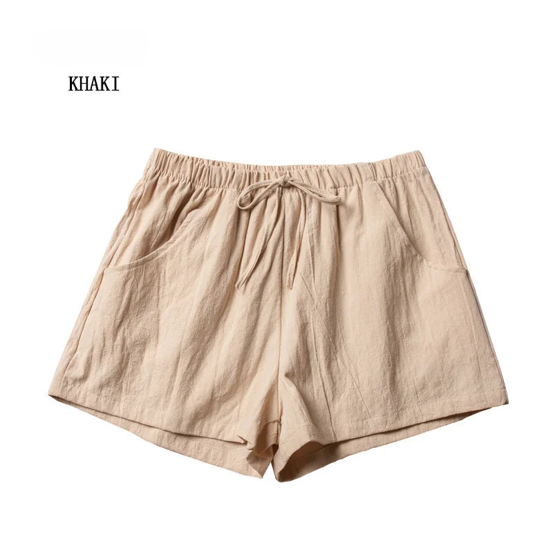 ITOOLIN Women's Casual Linen Workout Shorts