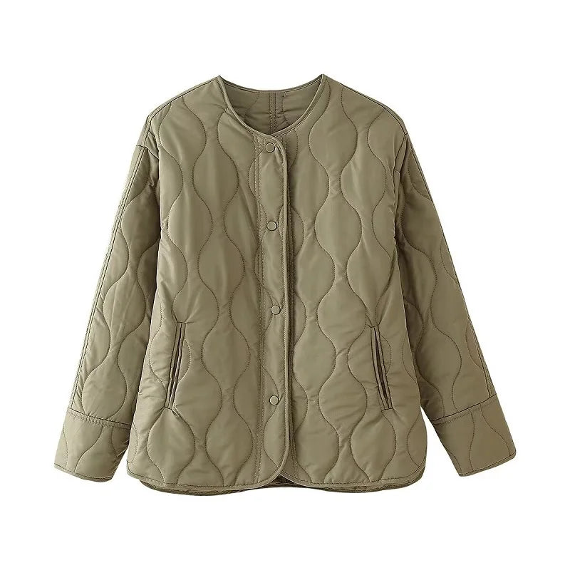 MUJER 2025 gewatteerde jas voor dames - warme winterparka's met lange mouwen