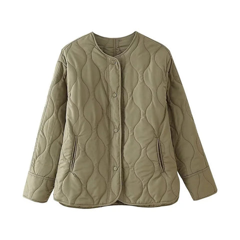 MUJER 2025 gewatteerde jas voor dames - warme winterparka's met lange mouwen