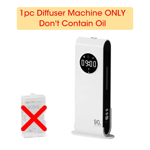 Automatic Sensor Aromatherapy Machine - Wall-Mounted USB Rechargeable Fragrance Dispenser with Clock Function