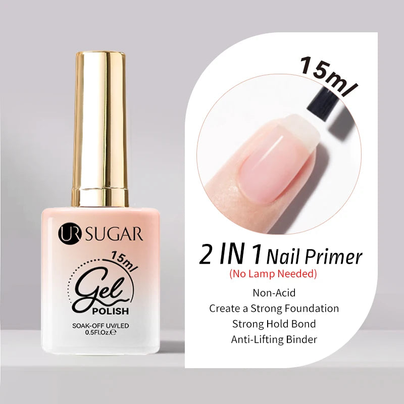 UR SUGAR 15ml Champagne Gold Silver Reflective Glitter Gel Nail Polish