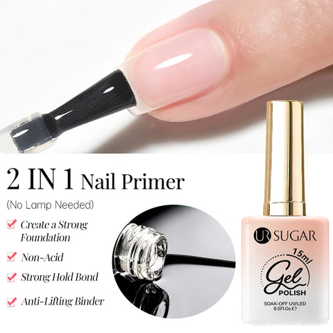 UR SUGAR 15ml Fiber Rubber Base Gel for Nail Repair