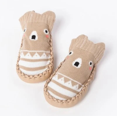 Baby Socks Slippers with Rubber Soles