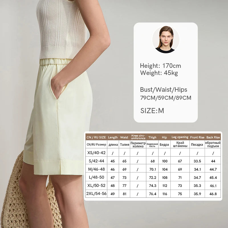 Amii Women's Minimalist Summer Shorts