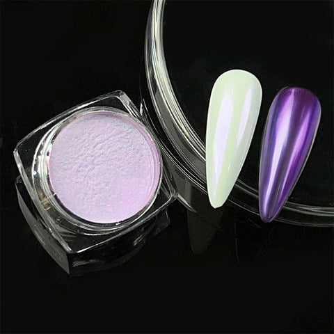 Super-Bright Metallic Nail Powder - Gold Silver Mirror Pigment