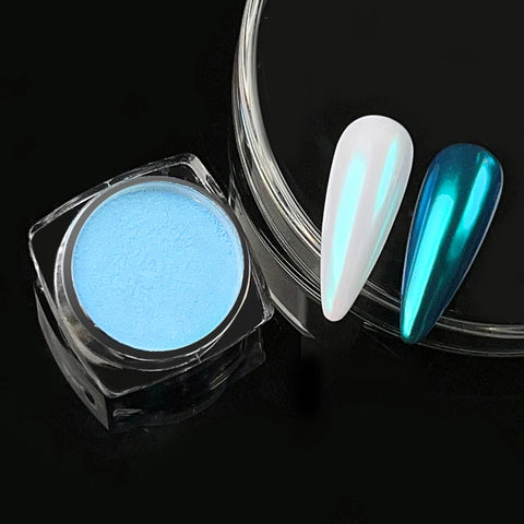 Super-Bright Metallic Nail Powder - Gold Silver Mirror Pigment