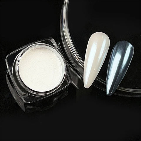 Super-Bright Metallic Nail Powder - Gold Silver Mirror Pigment