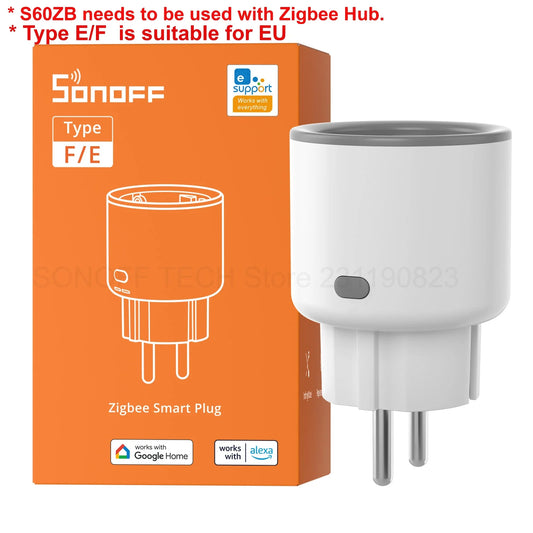 SONOFF S60ZB Zigbee Smart Plug with Energy Monitoring