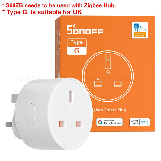 SONOFF S60ZB Zigbee Smart Plug with Energy Monitoring