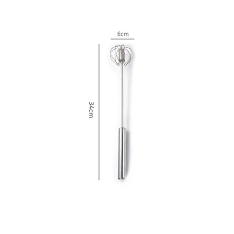 Semi-automatische eierklopper - Handmatige handmixer van roestvrij staal 304