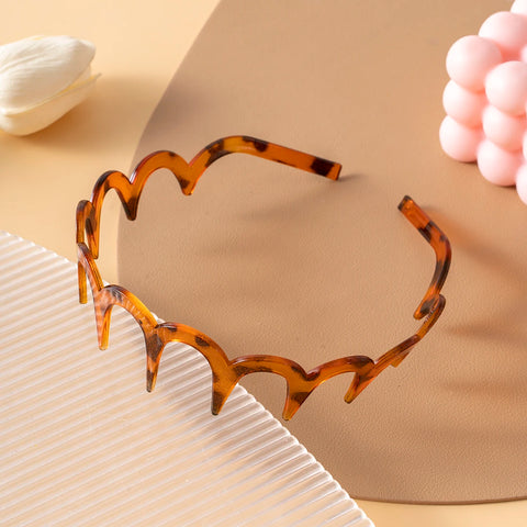 Korean Women Hair Comb Non-Slip Headband - U Shape Hair Hoops with Fixed Teeth