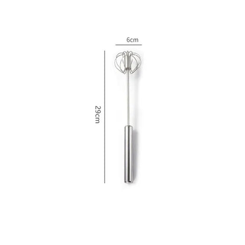 Semi-automatische eierklopper - Handmatige handmixer van roestvrij staal 304
