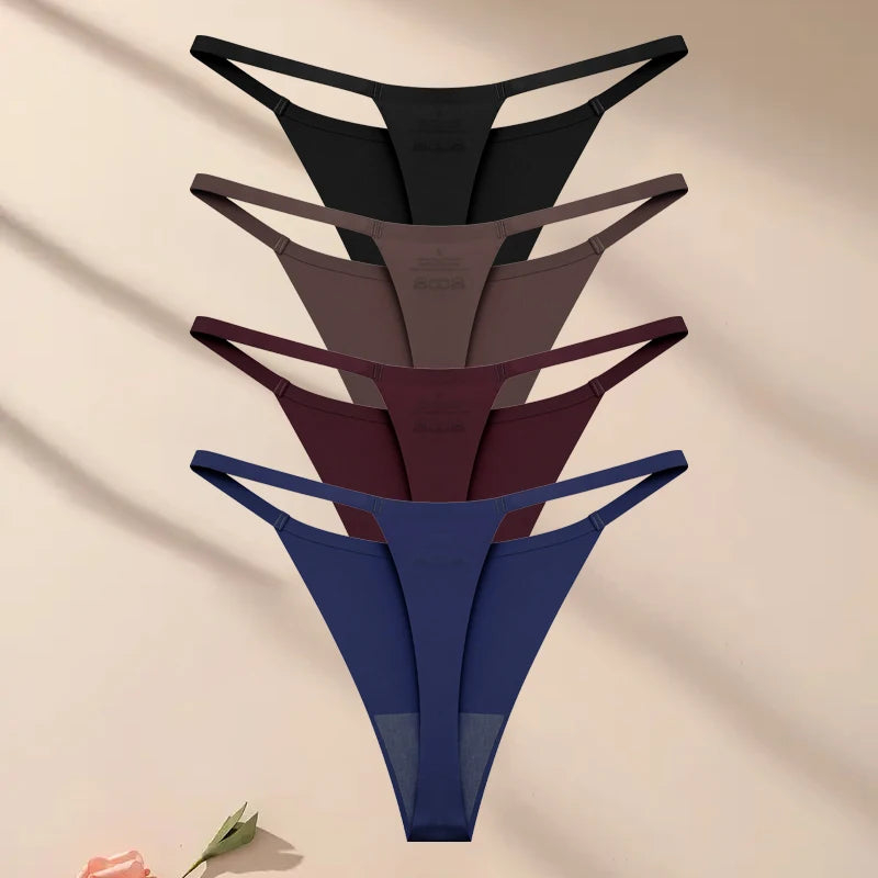4Pcs Set Seamless Ultra-thin Underwear