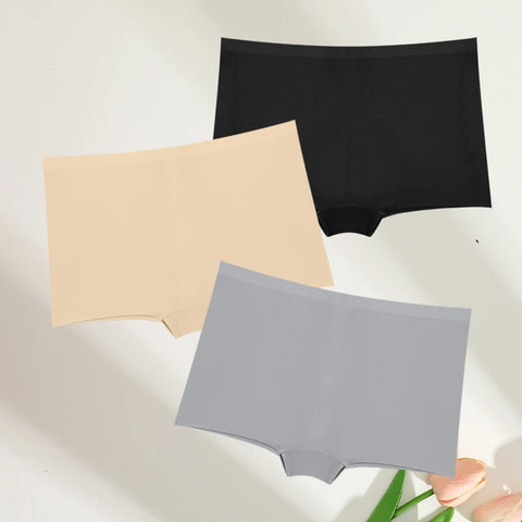 FINETOO 3pc Seamless Soft Boyshort Women's Panties