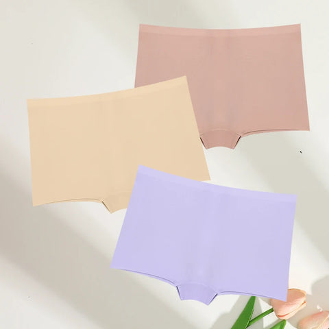 FINETOO 3pc Seamless Soft Boyshort Women's Panties