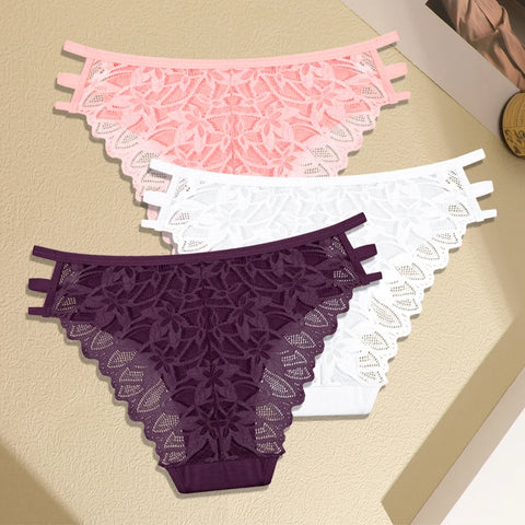 FINETOO 3-delige kanten slip voor dames