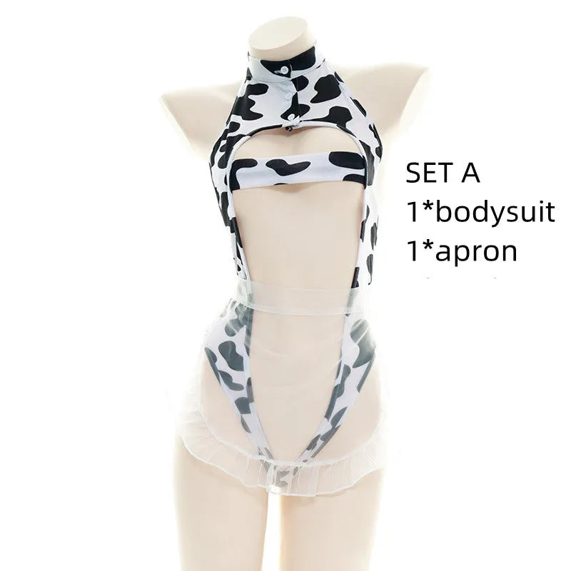Anime Cosplay Maid Uniform Apron Set