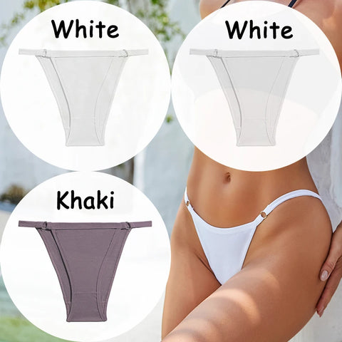 3PCS/Set Cotton Panties Women's Underwear - Soft, Sexy Low-Waist Briefs