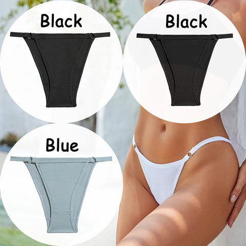3PCS/Set Cotton Panties Women's Underwear - Soft, Sexy Low-Waist Briefs