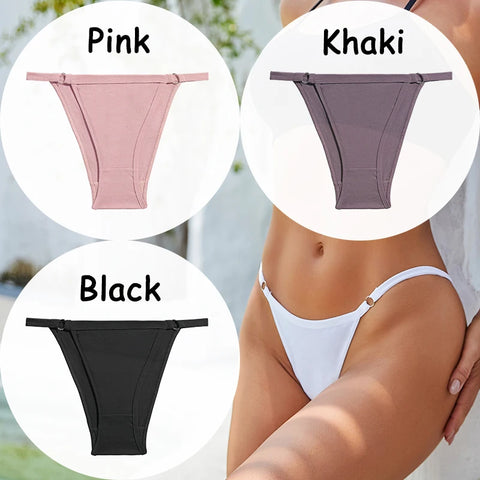 3PCS/Set Cotton Panties Women's Underwear - Soft, Sexy Low-Waist Briefs