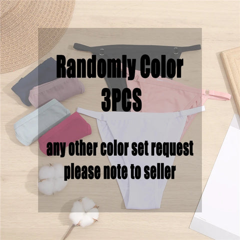 3PCS/Set Cotton Panties Women's Underwear - Soft, Sexy Low-Waist Briefs