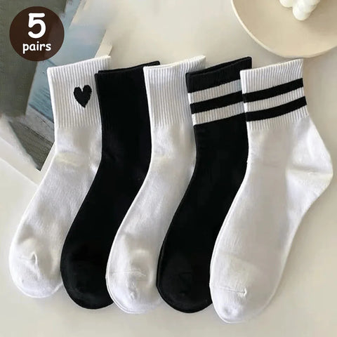Men's Casual Striped Socks - 6/10/15/20 Pairs