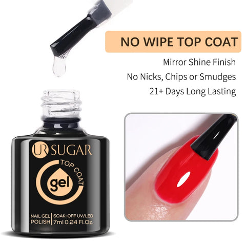 UR SUGAR Glitter Rubber Base Gel - Aurora Chameleon Pink Gold Flakes