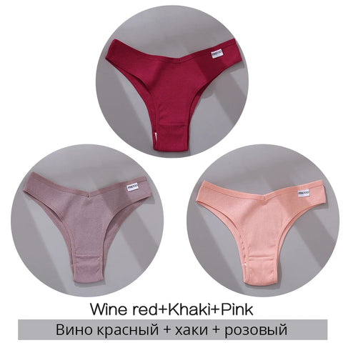 FINETOO Katoenen Braziliaanse slipjes set van 3