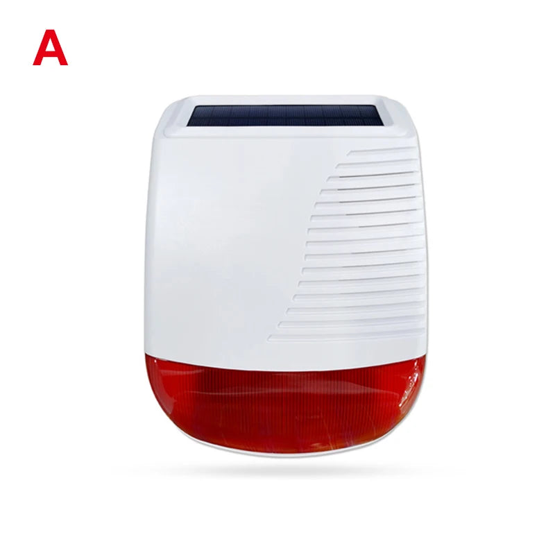 TAIBOAN 433MHz Wireless Solar Strobe Siren
