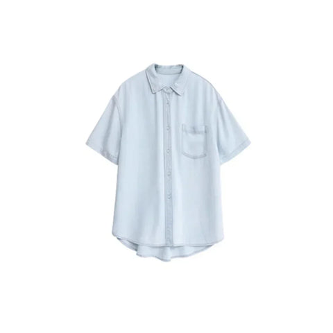 CHIC VEN Women's Denim Shirt & Skirt Set