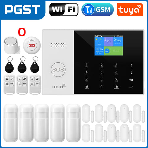 PGST Residential Tuya Smart GSM WiFi Alarm System