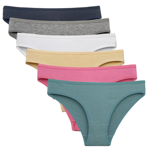 5 PCS Cotton Panties Set for Women - Comfortable Briefs in M-XL Sizes