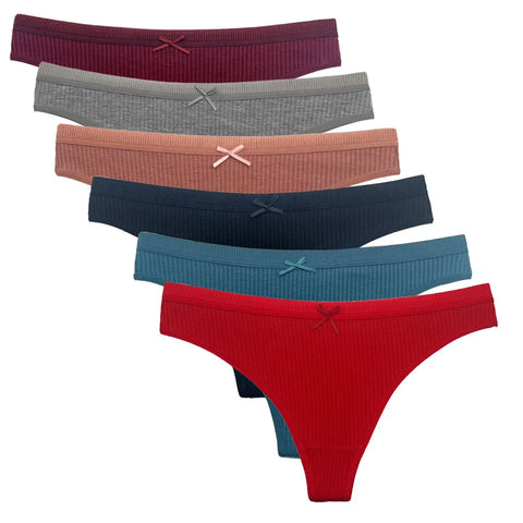 5 PCS/Set Cotton Thong Women Underwear - Sexy Lace Panties