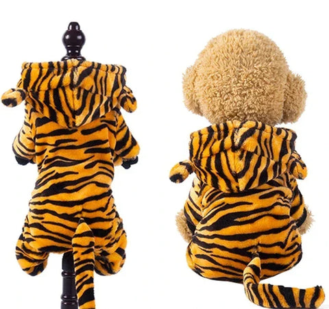 Soft Warm Fleece Dog Jumpsuits for Small Dogs, Puppies, and Cats - Cozy Hoodies for Chihuahua and Yorkshire Terriers