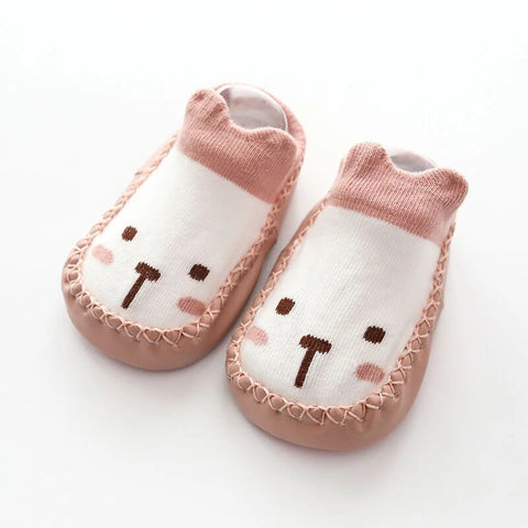 Baby Socks Slippers with Rubber Soles