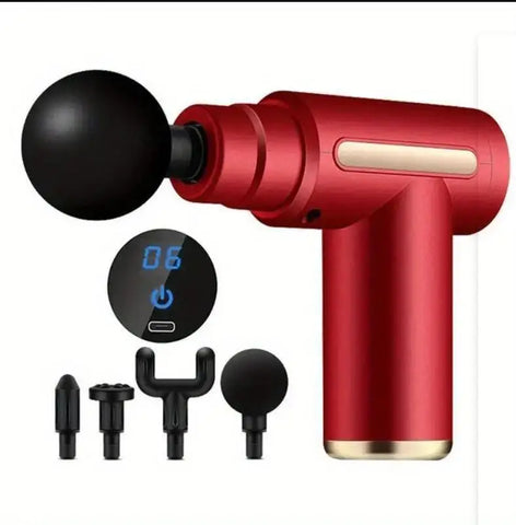 Mini Muscle Massage Gun - Portable Deep Tissue Handheld Percussion Massager for Body, Back, Neck, and Legs